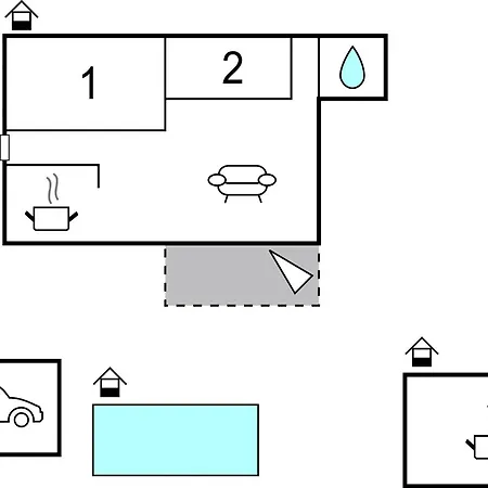 2 Bedroom Beautiful In 펜션 *